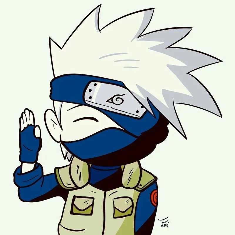 Kakashi and Minato chibi sinh động nổi bật mọi người