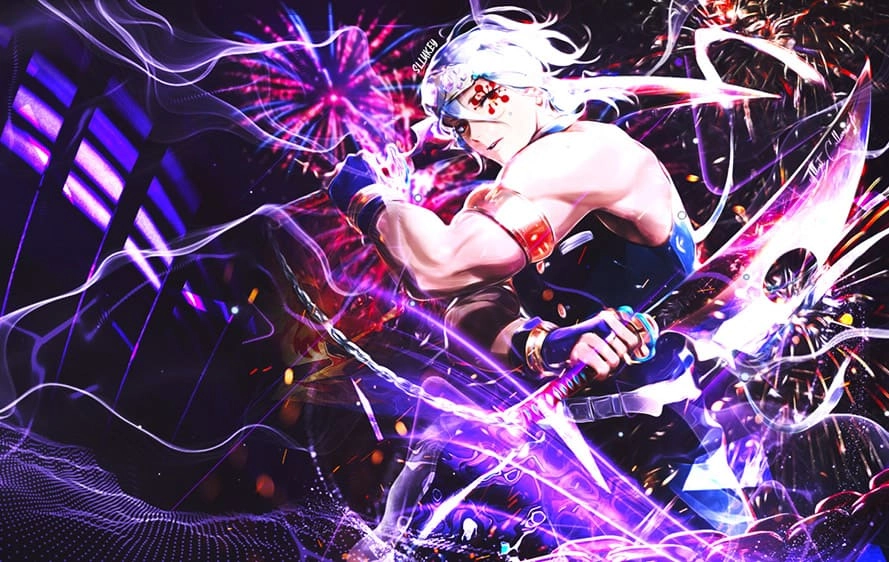 Uzui Tengen manga khắc họa sức mạnh và cá tính độc đáo