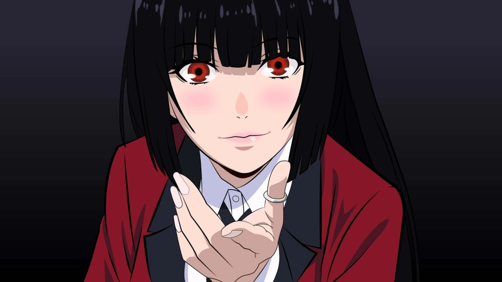 Anime Yumeko Jabami khắc họa thế giới đỏ đen đầy căng thẳng
