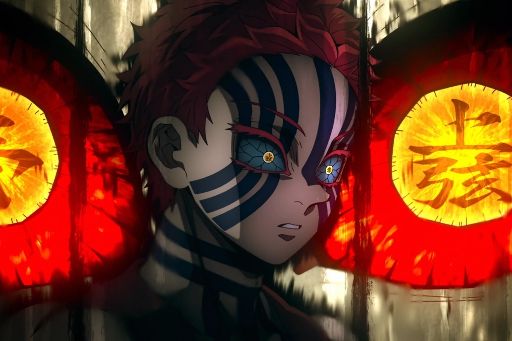 Akaza anime tái hiện sức mạnh đáng sợ của thượng huyền