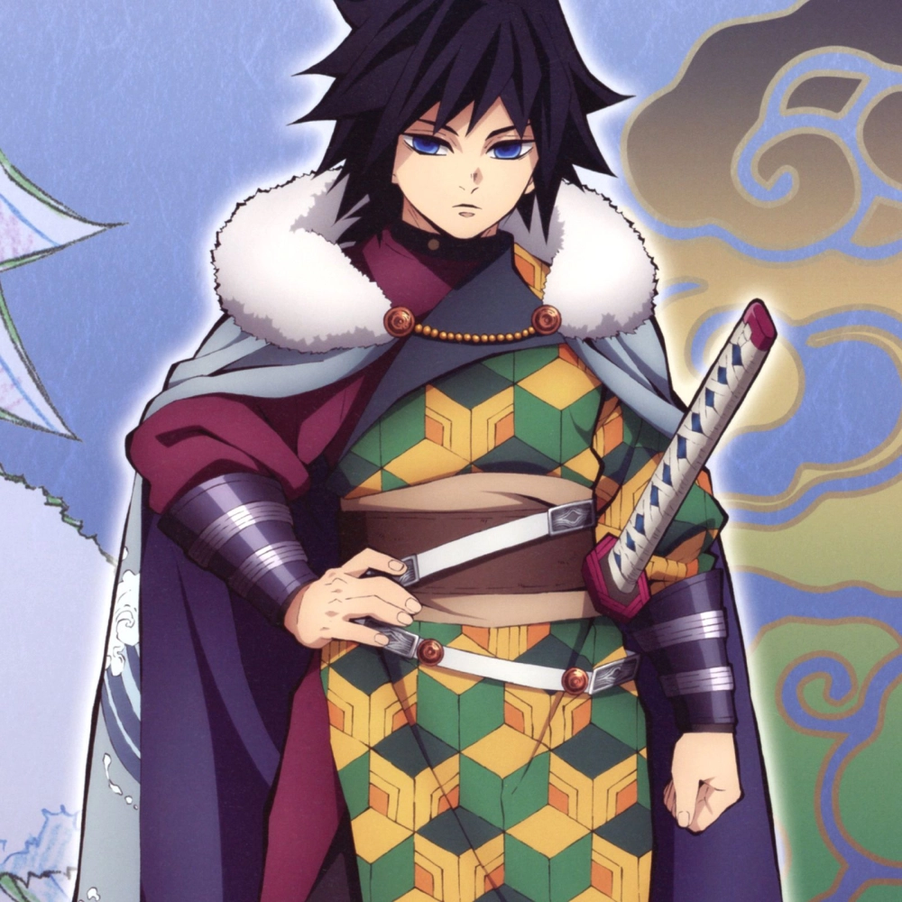 Vẽ Giyuu tái hiện thần thái uy nghiêm của Thủy trụ