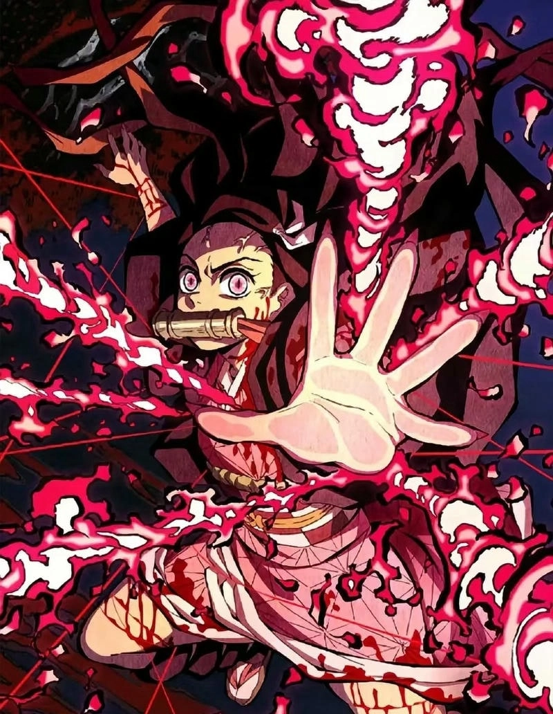 Nezuko Demon Slayer tỏa sáng với sức mạnh huyền bí