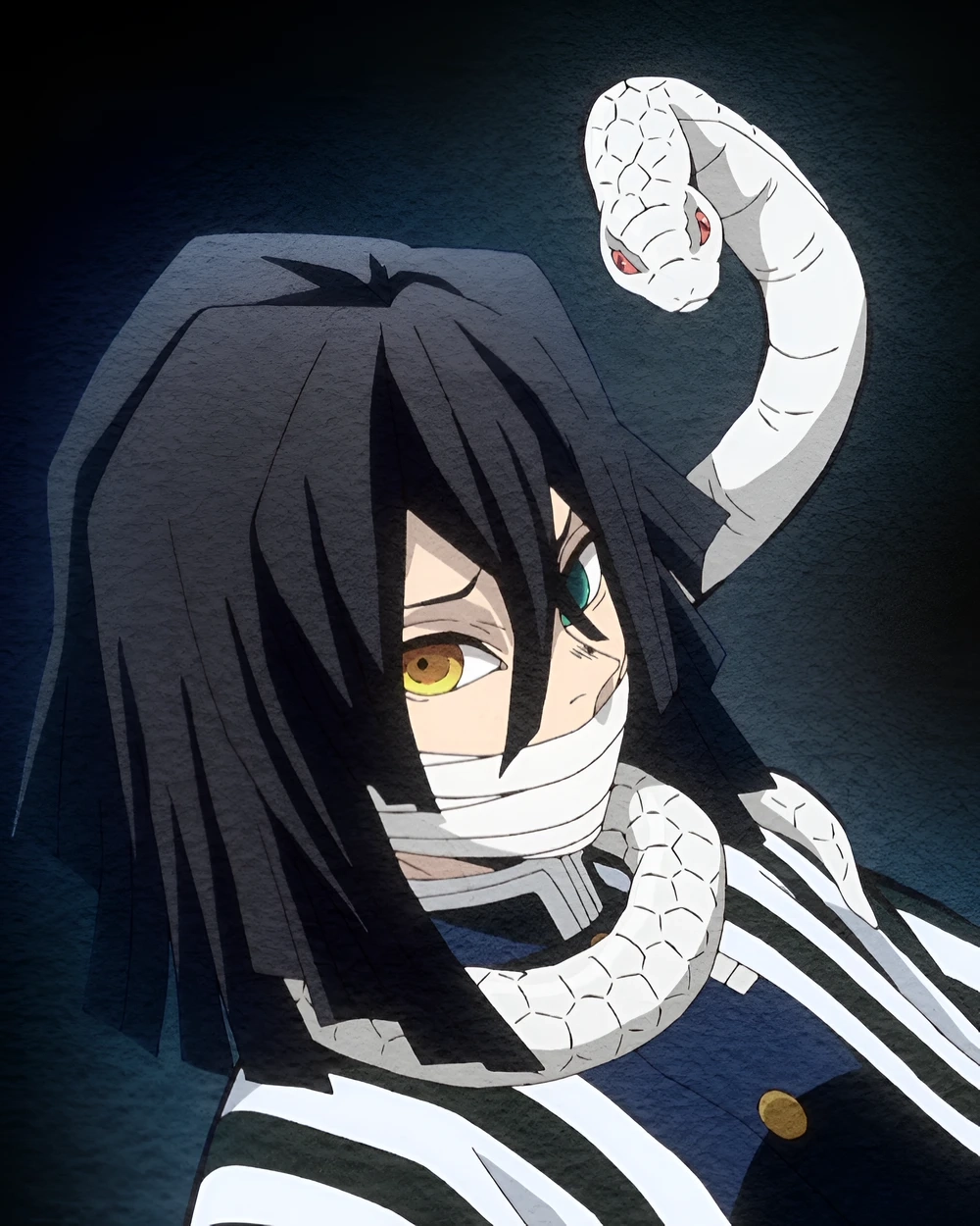 Vẽ Obanai tái hiện hình ảnh đầy bí ẩn quyến rũ