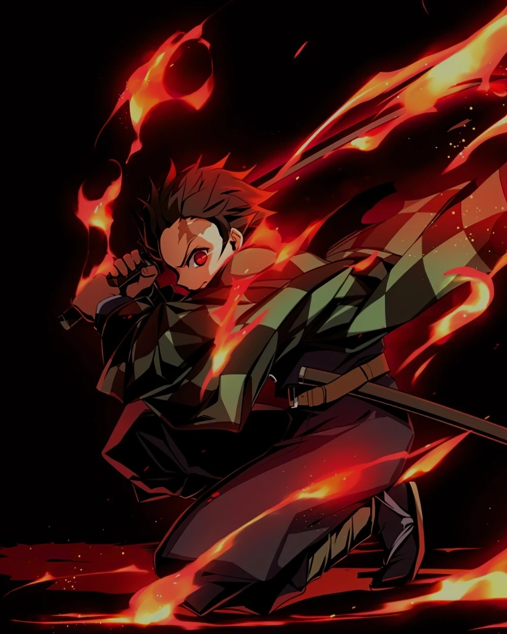 Hình Tanjiro ngầu minh chứng sức mạnh vượt lên nghịch cảnh