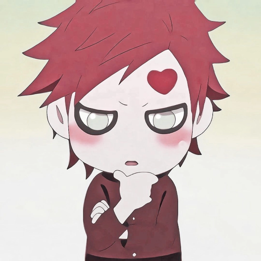 Gaara chibi đáng yêu với phong cách dễ thương
