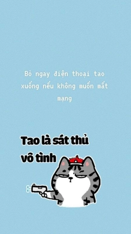 Hình nền điện thoại bỏ điện thoại tao xuống siêu ngầu
