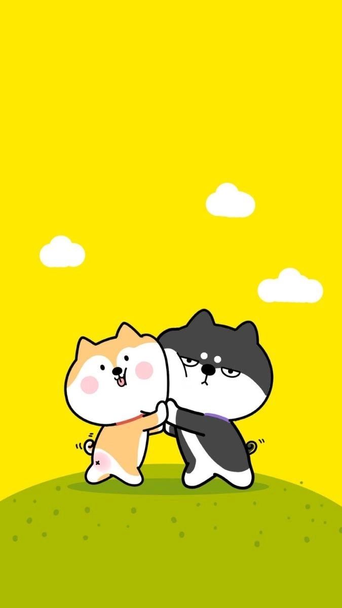 Hình nền hoạt hình đa sắc màu đầy sức sống