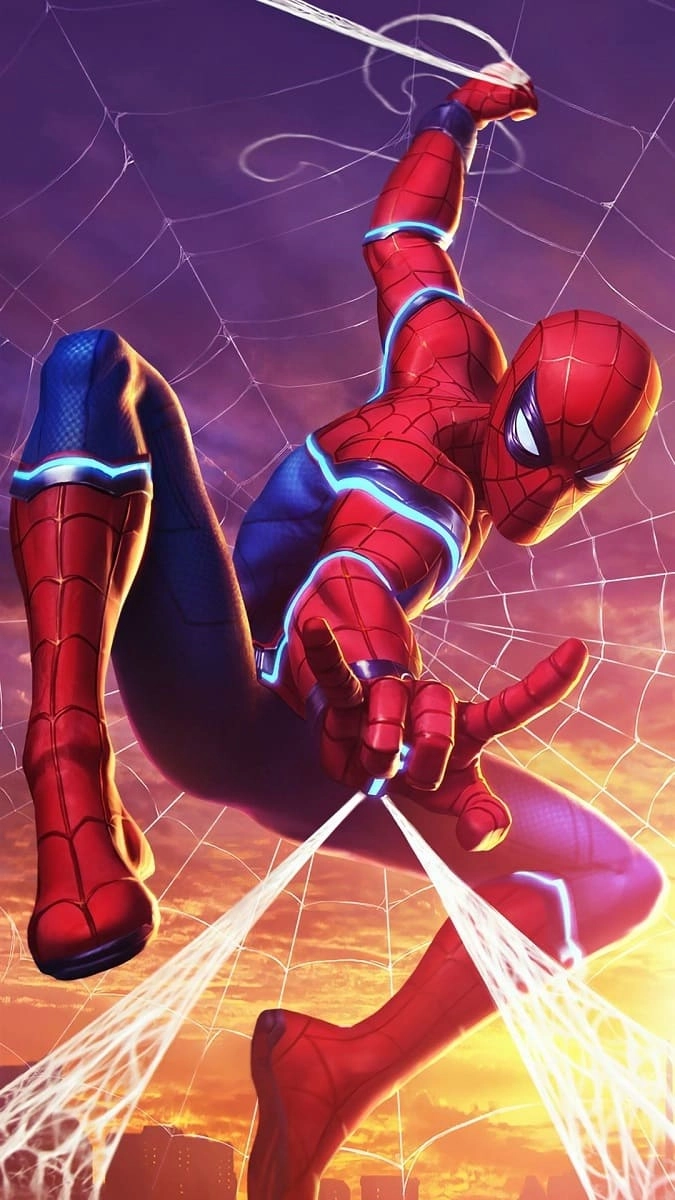 Hình nền Spider Man siêu anh hùng đầy mạnh mẽ