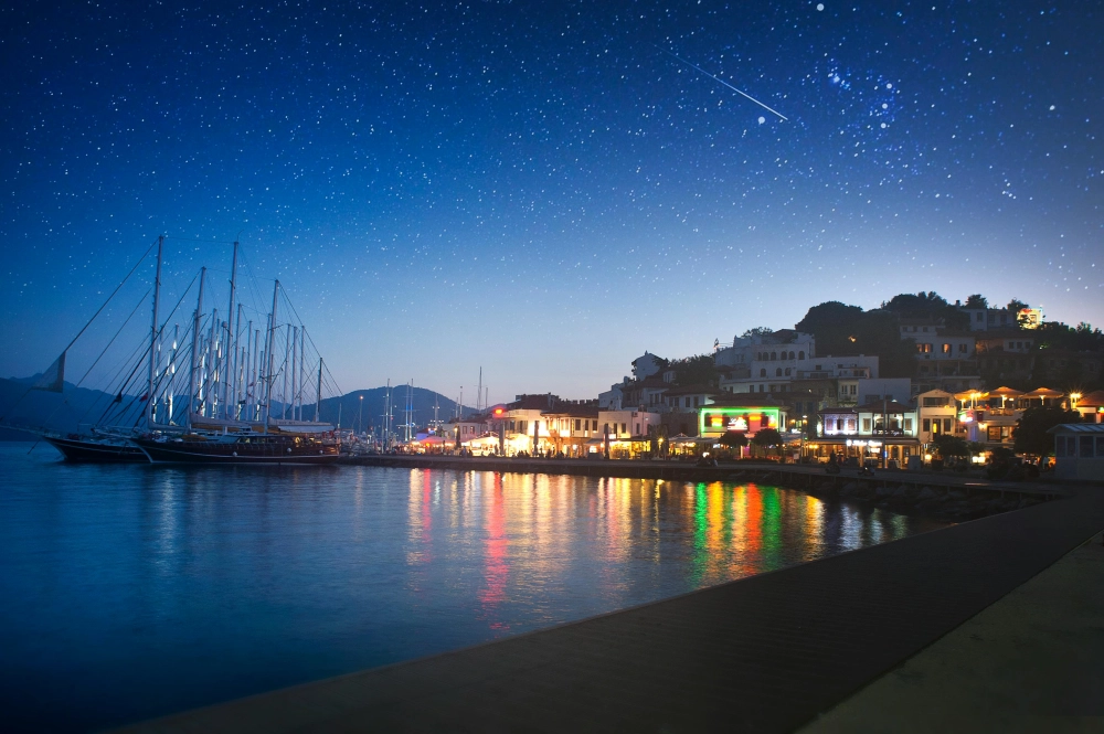 Hình nền bầu trời sao băng lung linh tuyệt mỹ