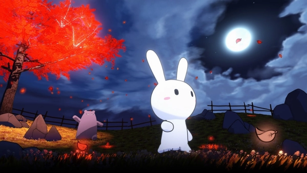 Hình nền thỏ bảy màu cute làm tim bạn rung rinh