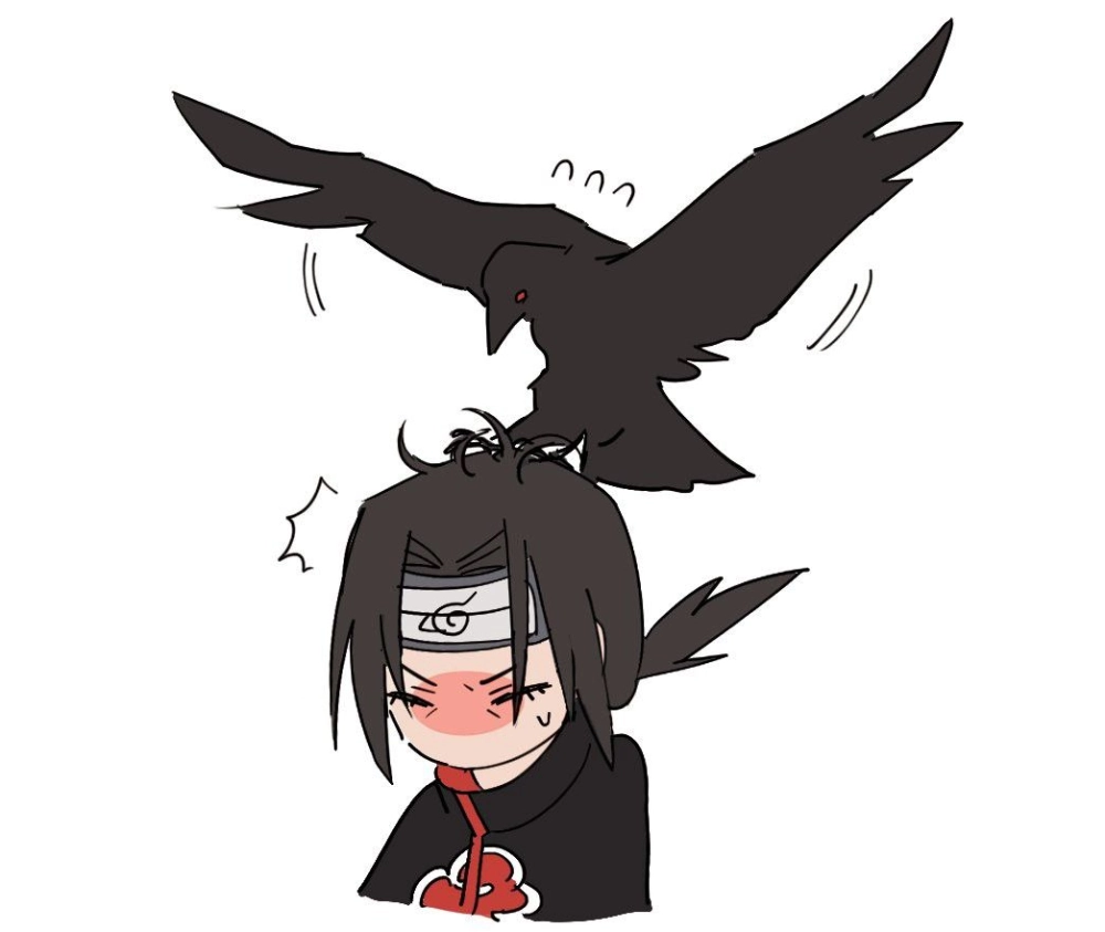 Itachi chibi sticker dễ thương trang trí mọi nơi
