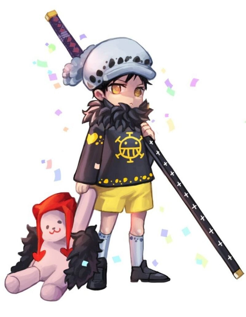 Chibi Law drawing khắc họa hình ảnh dễ thương