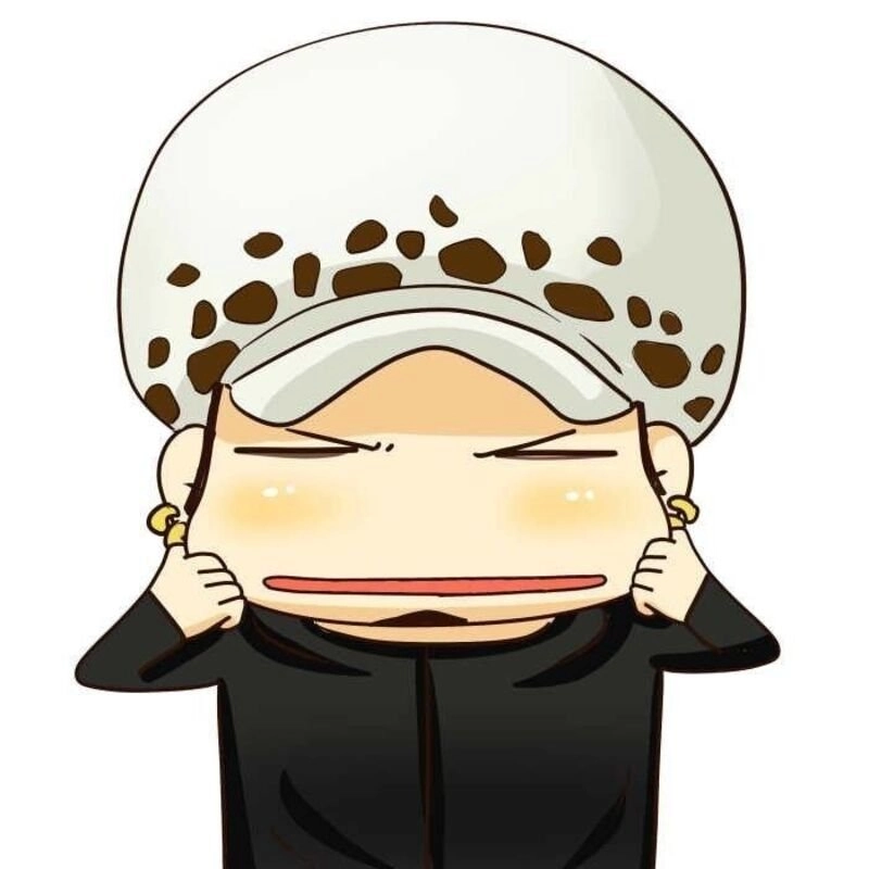 Trafalgar law chibi với thần thái cuốn hút đáng yêu