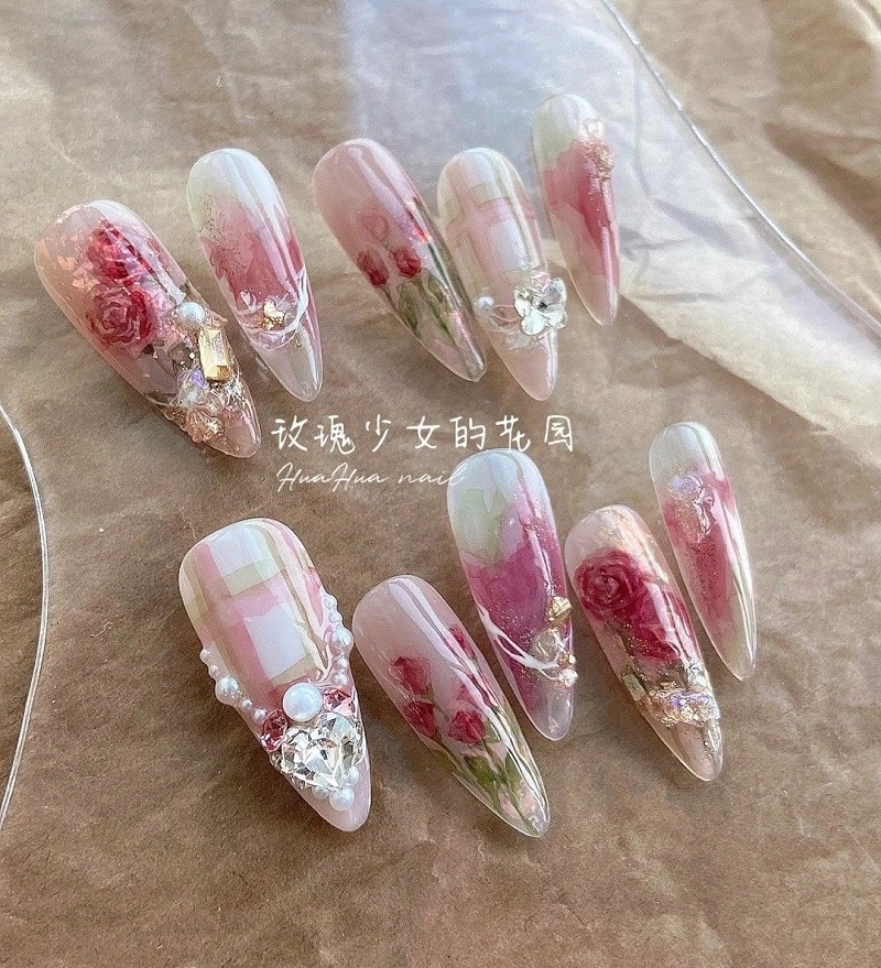 Nail box đơn giản nhẹ nhàng hợp nàng thích sự tinh tế