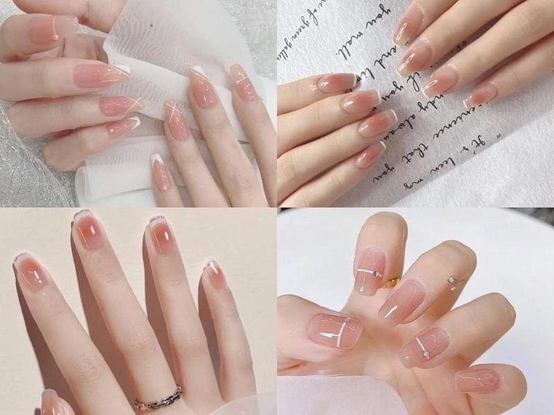Mẫu nail Hàn Quốc thanh lịch hợp xu hướng mới
