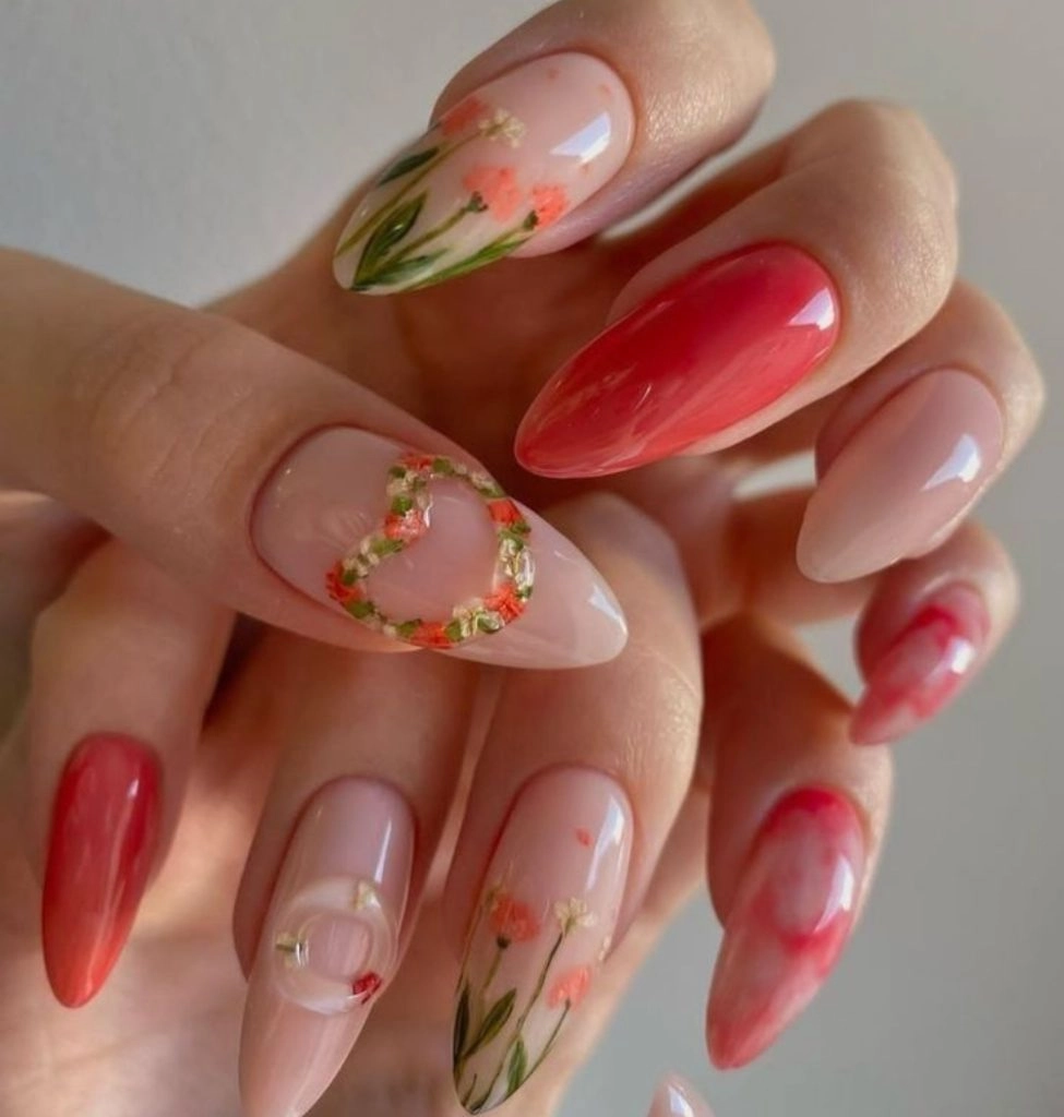 Nail hoa tinh tế giúp đôi tay thêm nổi bật