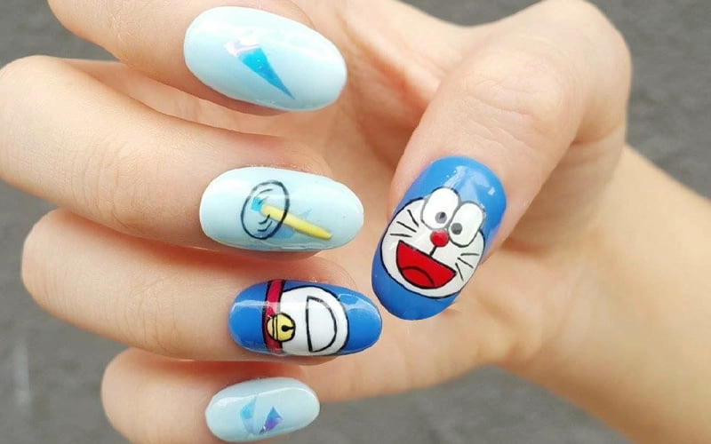 Nail hoạt hình cute cho nàng phong cách đáng yêu nổi bật