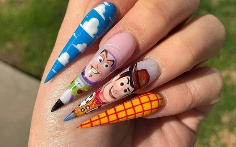 Nails hoạt hình phá cách mang lại nét đẹp độc lạ và nổi bật