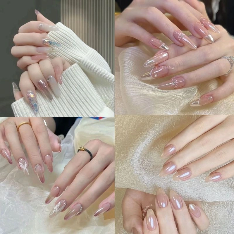 Mẫu nail hồng đơn giản nhưng đầy nổi bật