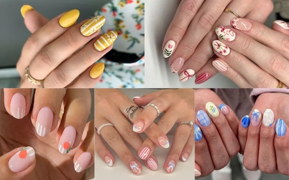 Nail kẻ sọc cá tính độc đáo đầy cuốn hút