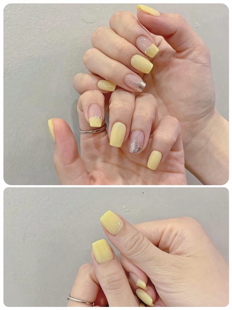 Những mẫu nail màu vàng đẹp quyến rũ nổi bật