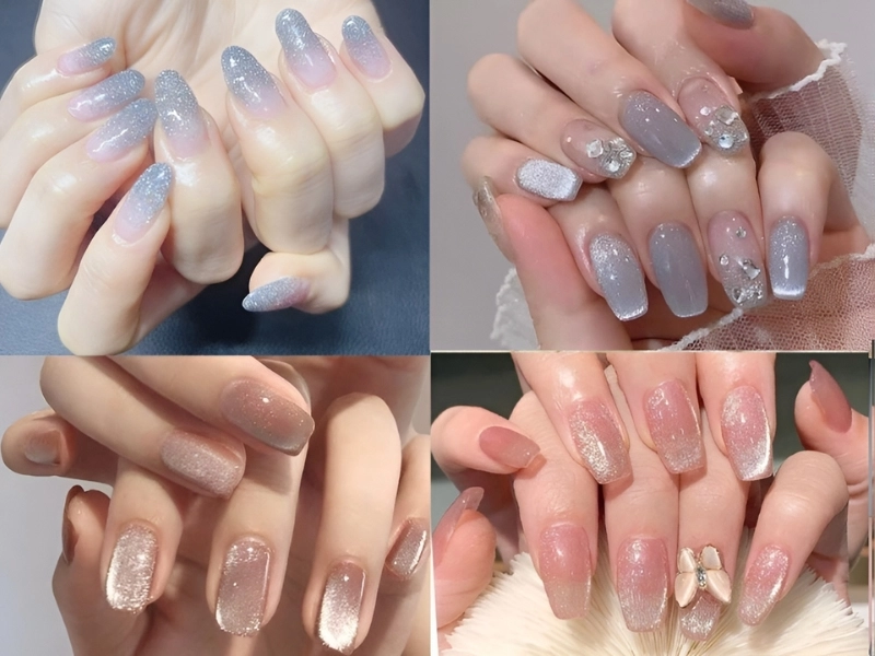 Mẫu nail thạch xinh xắn nhẹ nhàng duyên dáng