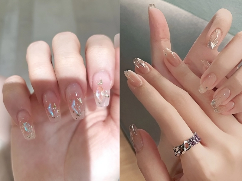 Mẫu nail thạch đơn giản tinh tế cuốn hút