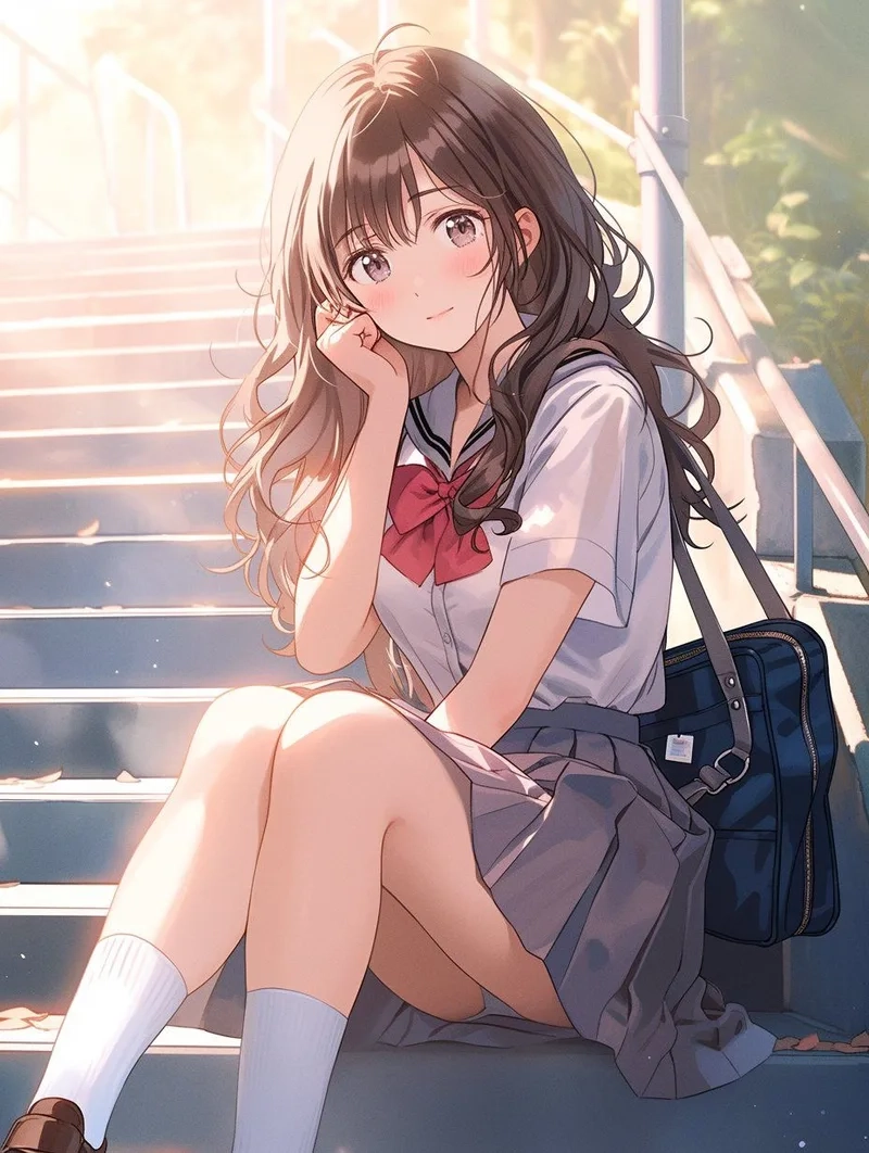 Thể hiện phong cách nổi bật cùng ảnh anime cute gái