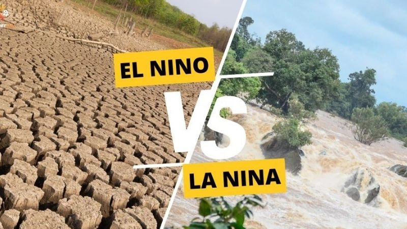 El niño và la niña là hai pha đối lập điều khiển dao động khí hậu