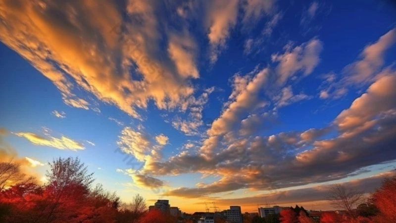 Màu sắc bầu trời thay đổi do hiện tượng quang học