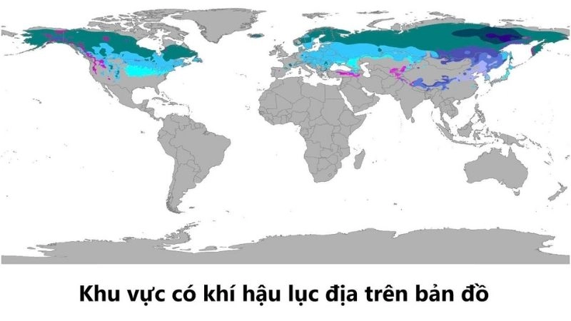 Khí hậu lục địa là kiểu khí hậu xuất hiện ở sâu trong nội địa