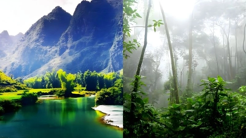 Đặc điểm khí hậu nhiệt đới thể hiện rõ nhiệt độ và độ ẩm cao