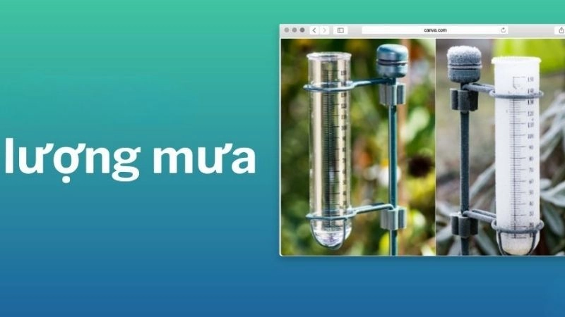 Lượng mưa là chỉ số định mưa để đánh giá tài nguyên nước