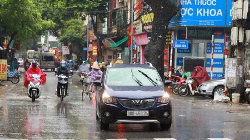 Thời tiết ẩm ướt xuất hiện khi mưa bụi lan rộng