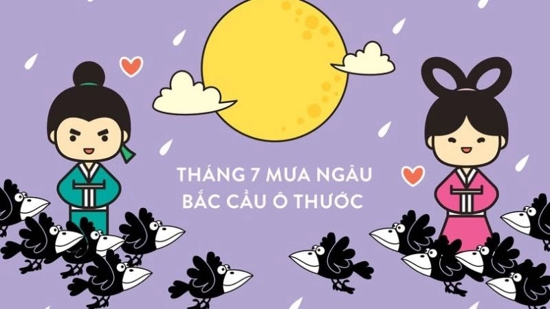 Tháng bảy âm lịch thường xuất hiện những cơn mưa ngâu