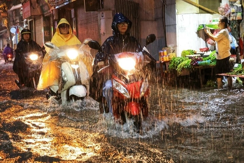 Mưa rào mang tính cục bộ cao chỉ xảy ra ở một khu vực hẹp