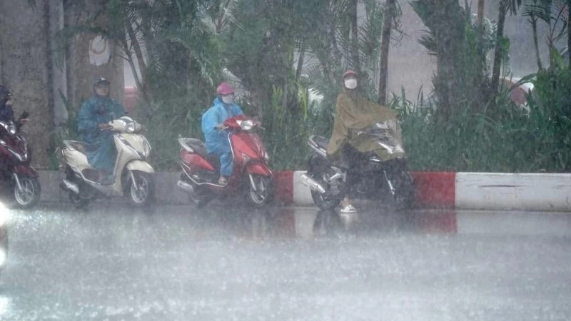 Cường độ mưa mạnh cho thấy mức độ nguy hiểm của mưa rất to