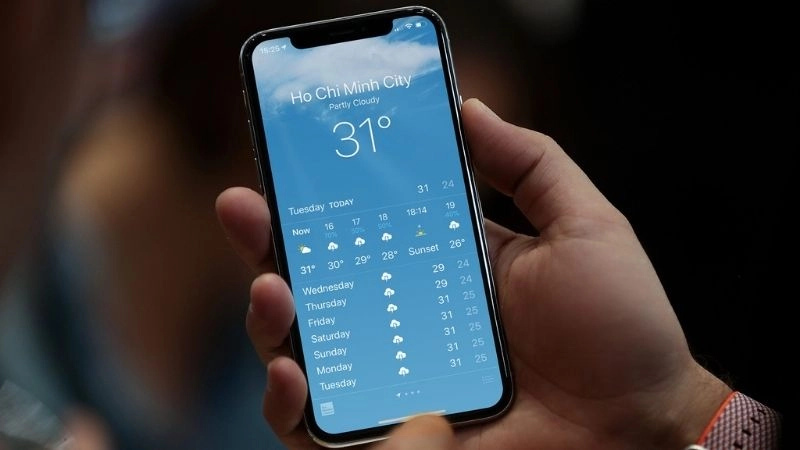 Xác suất càng cao cho thấy nguy cơ mưa rõ rệt hơn