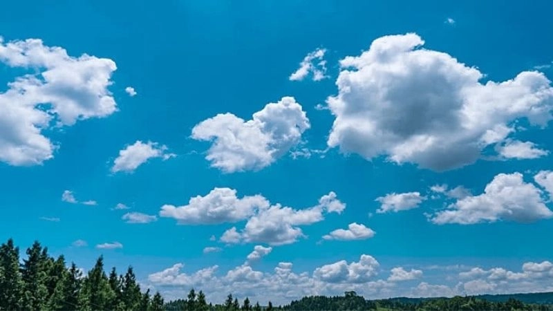 Bầu trời xanh là dấu hiệu đầu tiên của trạng thái quang đãng