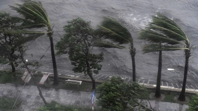 Ảnh hưởng đất liền tăng theo cấp của thang sức gió Beaufort