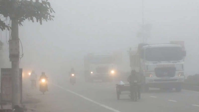 Sương mù ảnh hưởng đến tầm nhìn một trạng thái của thời tiết khí quyển