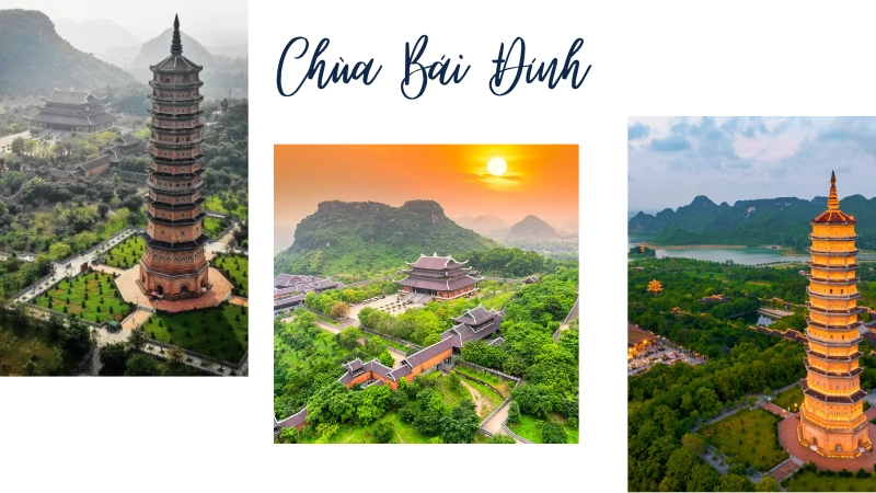 Chùa Bái Đính hùng vĩ giữa núi non, nơi linh thiêng và thanh bình.