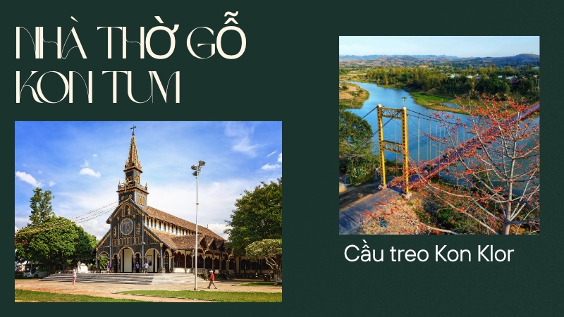 Lặng ngắm nét đẹp trầm mặc của Nhà thờ gỗ Kon Tum.