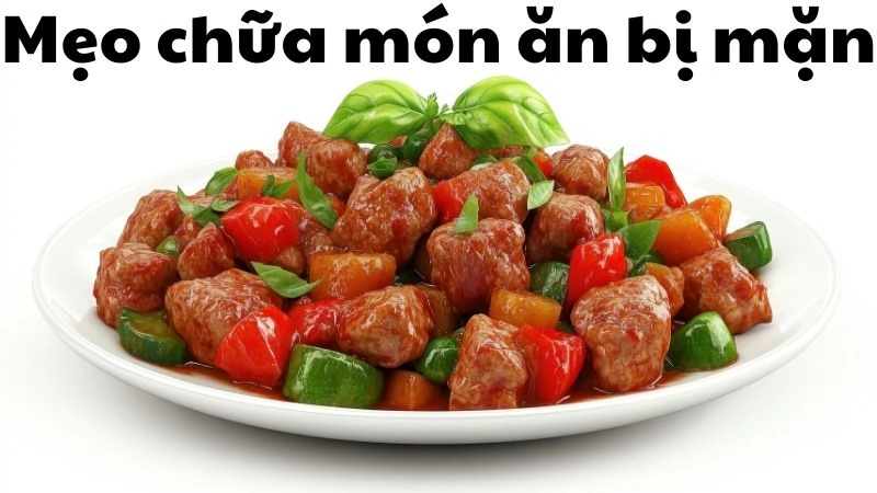 Tại sao món ăn dễ bị mặn và cần xử lý khéo?