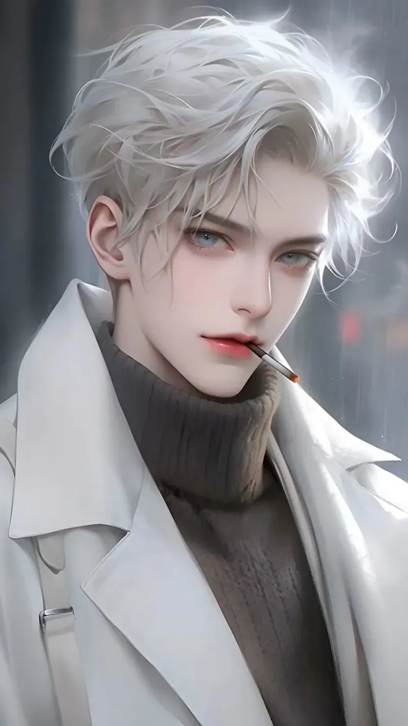 Ảnh anime nam ngầu ác quỷ thể hiện rõ sự mạnh mẽ và thần thái dark ngầu.