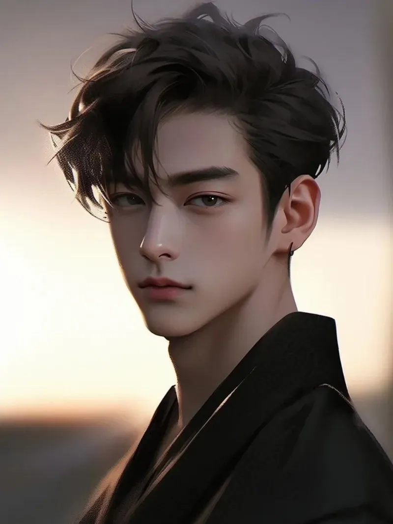 Ác quỷ anime nam ngầu mang phong thái mạnh mẽ, ánh mắt lạnh lùng rất cuốn.