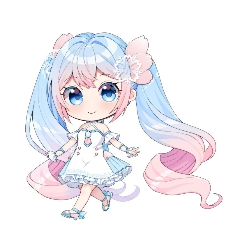 Ảnh anime nữ cute chibi hợp làm avatar mạng