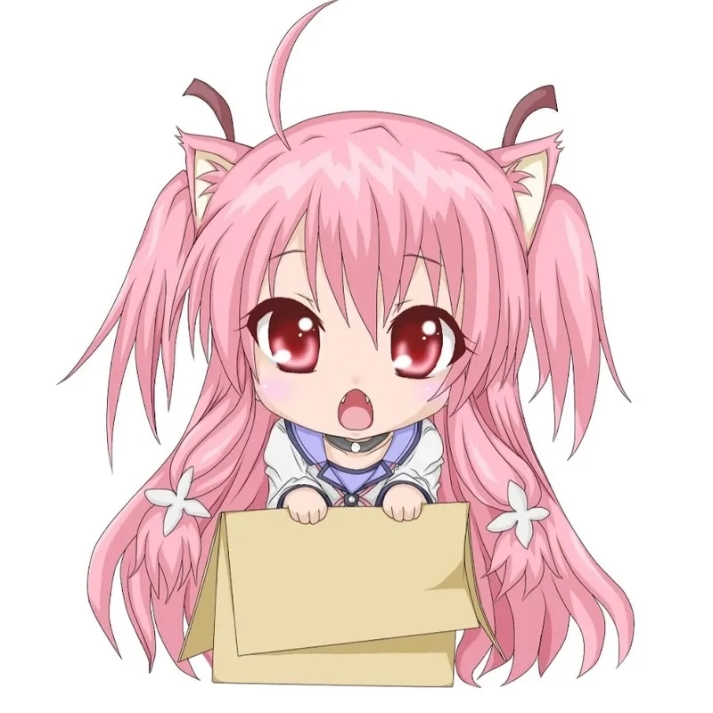 Dễ thương cute anime chibi nữ nhìn rất vui mắt