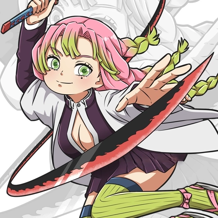 Chibi mitsuri anime mang nét dễ thương đặc trưng anime Nhật.