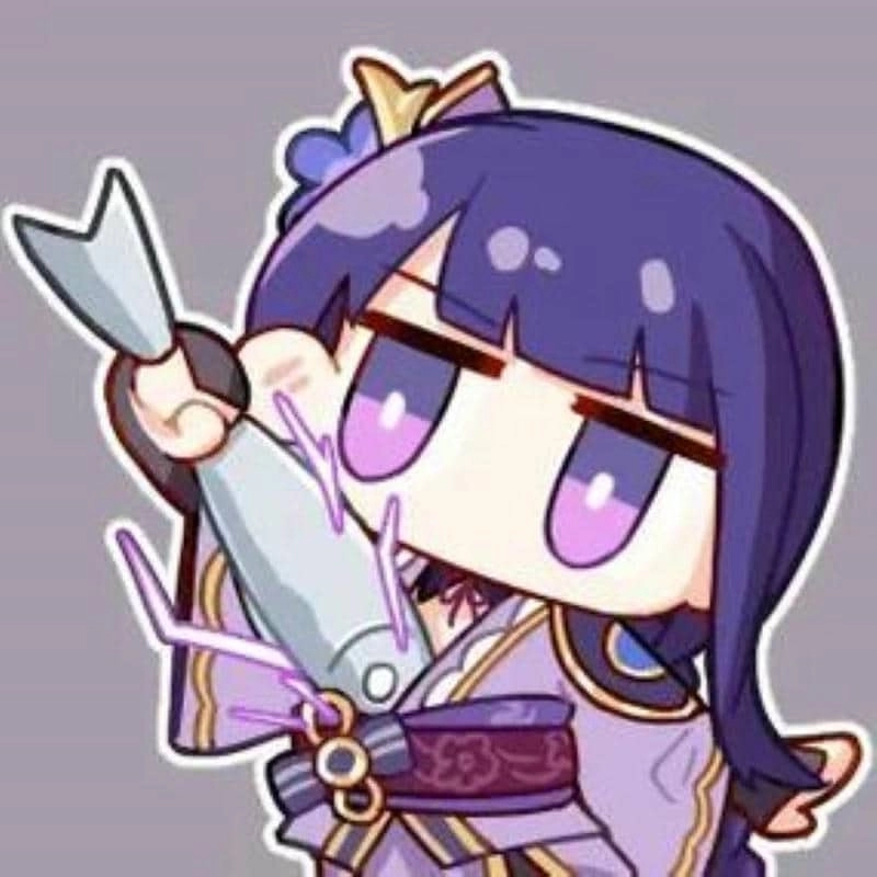 Chibi raiden shogun png tiện dùng cho thiết kế và avatar.